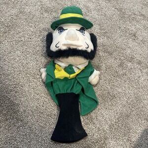 Fighting Irish Leprechaun Golf Club Driver Head Cover Datrek Notre Dame Mascot